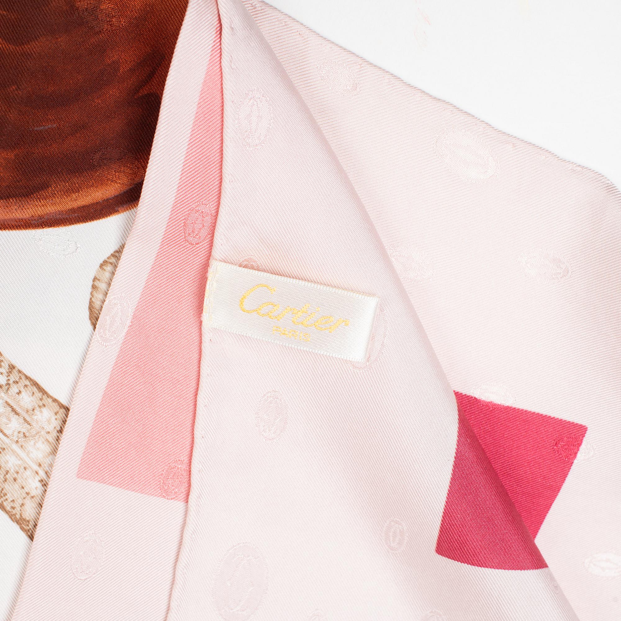 Cartier, scarf.