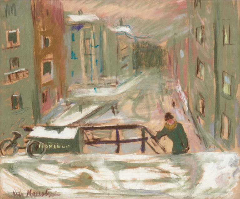 Eric Hallström, Motif from David Bagares street, Stockholm.
