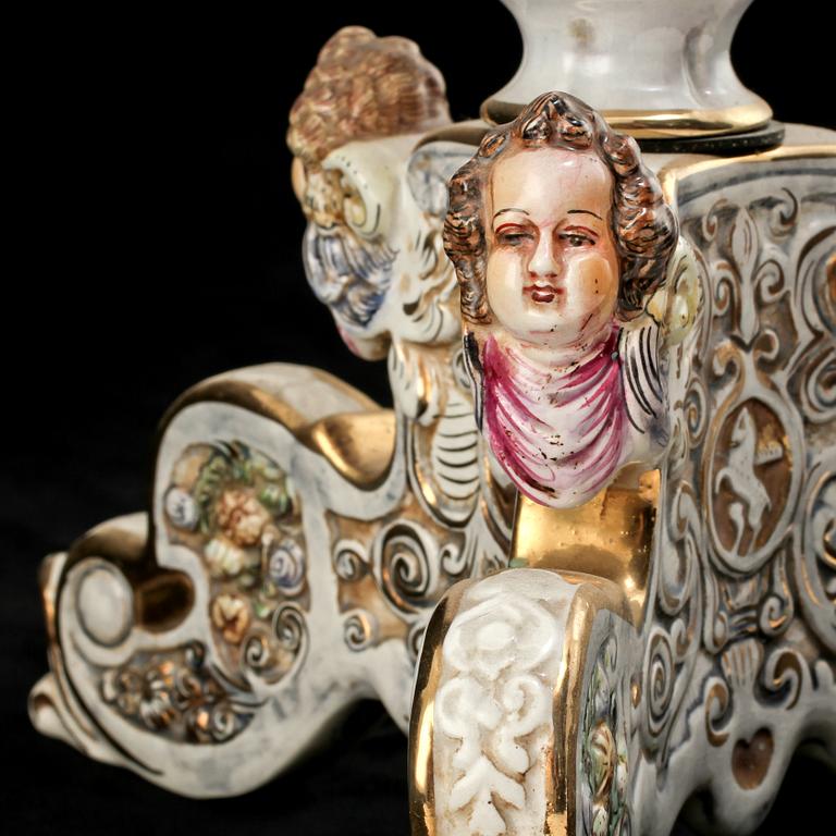 PIEDESTAL, flintgods, Capodimonte, Italien, 1900-talets andra hälft.