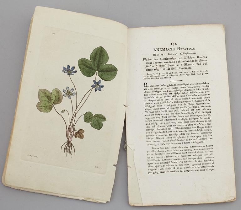 JOHAN WILHELM PALMSTRUCH, "Svensk Botanik, vol I-V. 1803-1805.