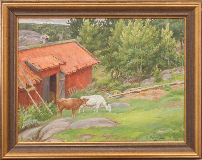 ERNST KÜSEL, olja på duk. Signerad och daterad 1920.
