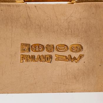 Björn Weckström, rannekoru, "Oksat pois", 14K kultaa, Lapponia 1971.