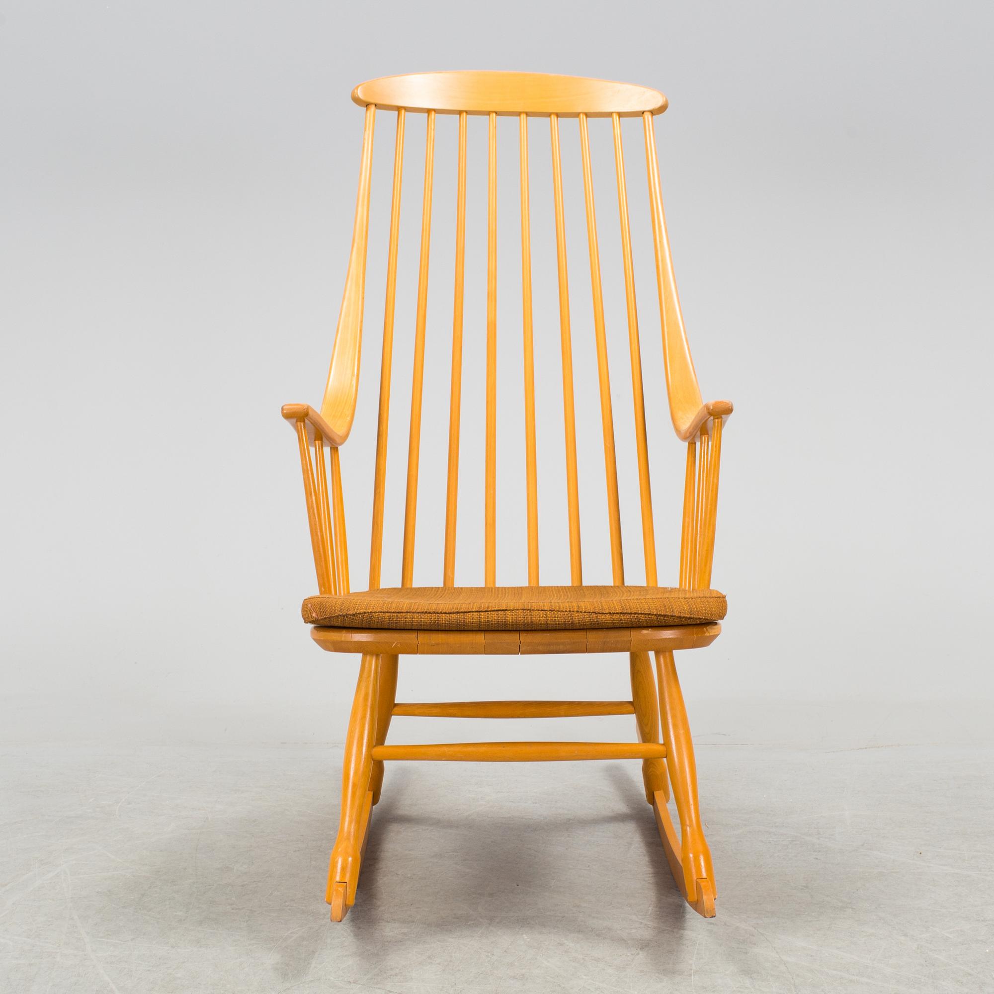 A rocking chair by Lena Larsson, Nesto, Nässjö stolfabrik.