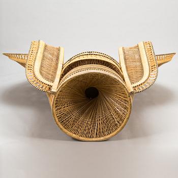 A late 20th century century 'Big Cobra peakock chair'.