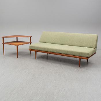 PETER HVIDT & ORLA MØLGAARD NIELSEN, soffa och bord, "Minerva", France & Son, Danmark, 1950-/1960-tal.