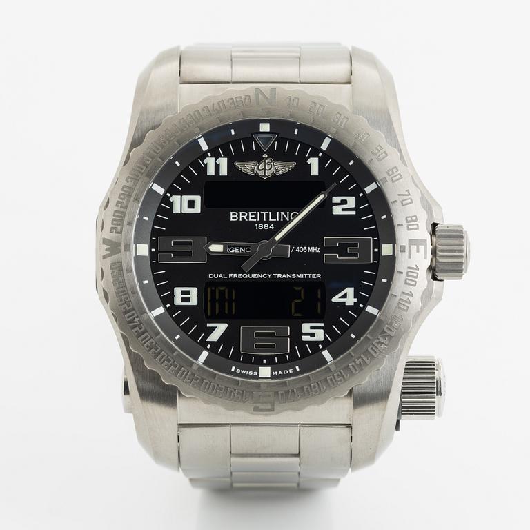 Breitling, Emergency II, wristwatch, 51 mm.