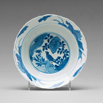 791. A set of ten blue and white dishes, Ming dynasty, Wanli (1572-1623).