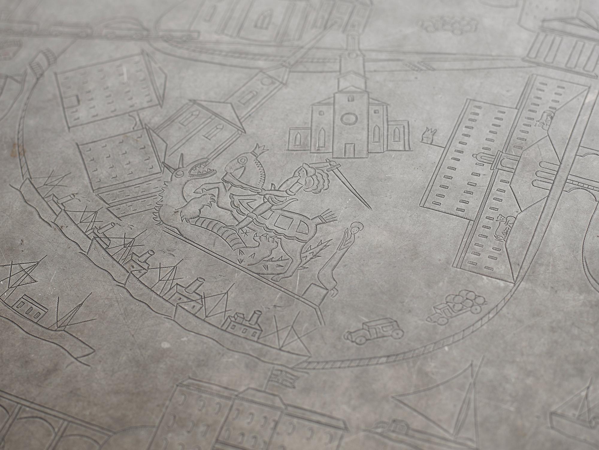 JOSEF FRANK & NILS FOUGSTEDT, soffbord, Firma Svenskt Tenn, Stockholm 1960.