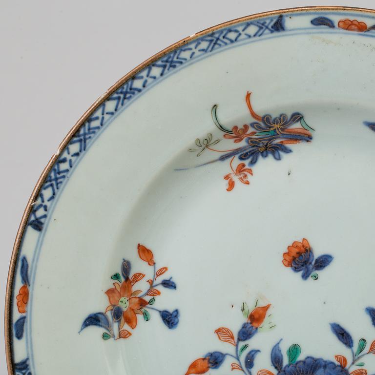 A set of six plates, 18th century, China.