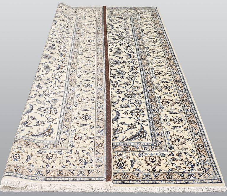 A part silk Nain, so called 9 LAA, carpet, ca 300 x 198 cm.