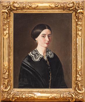 ALEXIS JULIUS WETTERBERGH, olja på pannå. Signerad och daterad 1857.