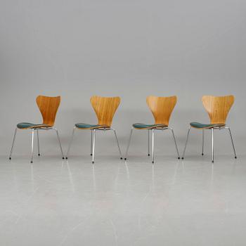 STOLAR, 4 st, "Sjuan", Arne Jacobsen, Fritz Hansen, 1996.