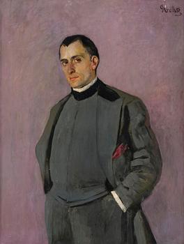 346. Christian Krohg, Mansporträtt.