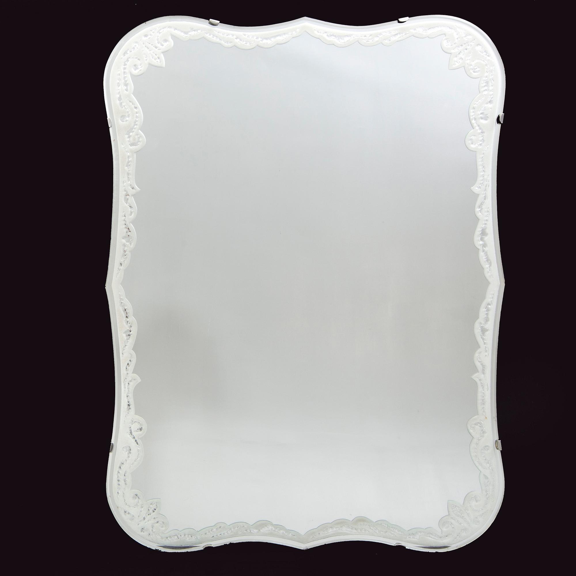 Spegel, Eriksmåla Glasbruk  1950-tal.