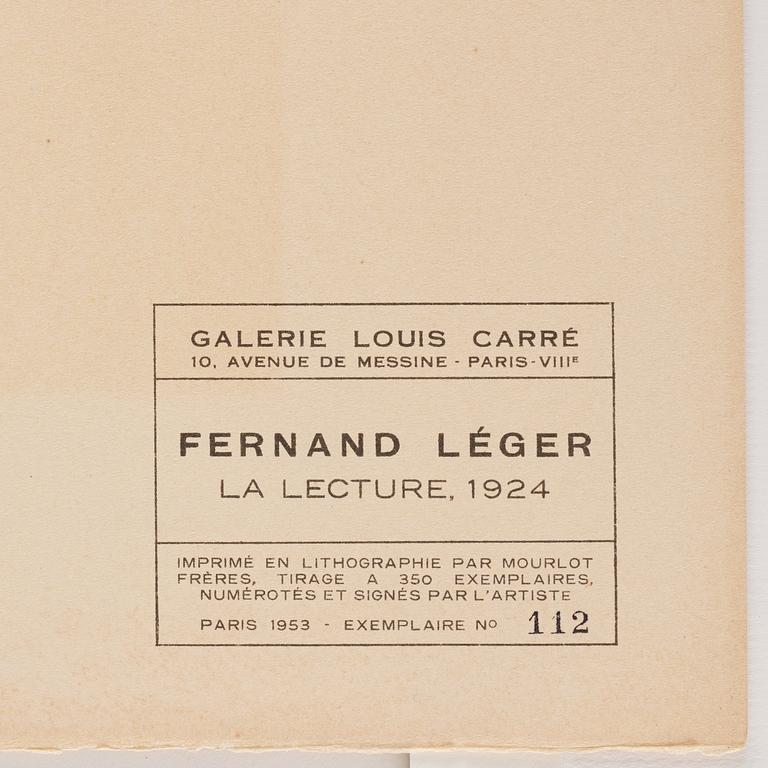 Fernand Léger, "La lecture".