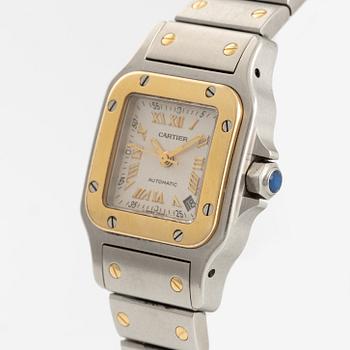 Cartier, Santos, armbandsur, 24 x 24 (35) mm.