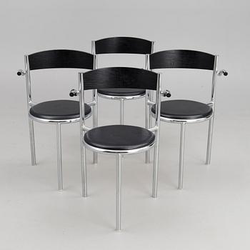 A set of four 'Aqua B' chairs for Inno Interior, Finland.