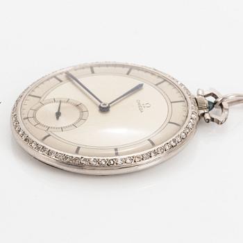 Pocket watch, Signed Omega, 45 mm.