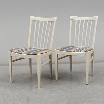 CARL MALMSTEN, table with 6 chairs, late 20th Century.