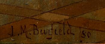 JAMES MOULTON BURFIELD, olja på duk, sign och dat 80.