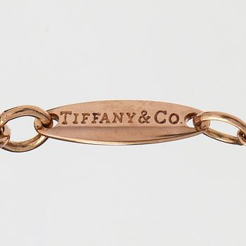 Tiffany & Co, Elsa Peretti, an 18K rose gold 'Open Heart' necklace.