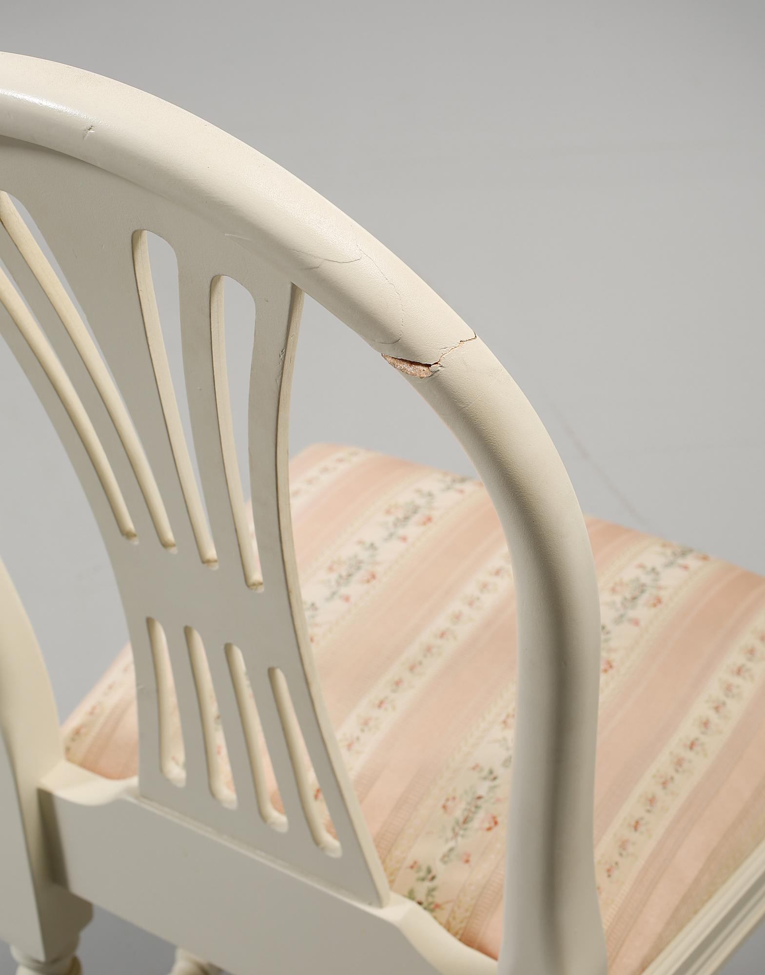 STOLAR, 4 st, gustaviansk stil, 1900-talets andra hälft.