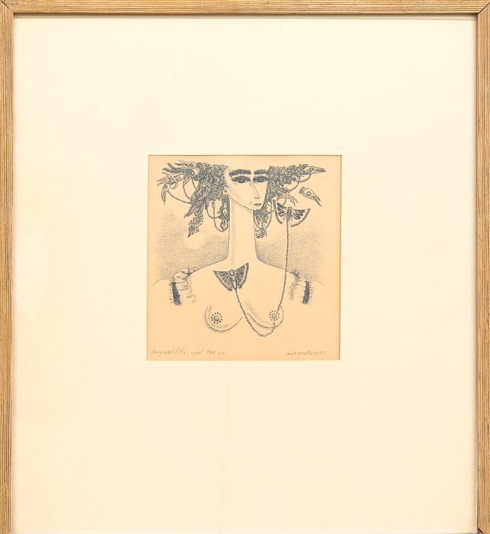 Max Walter Svanberg,  a set of four lithographs signed and dated.