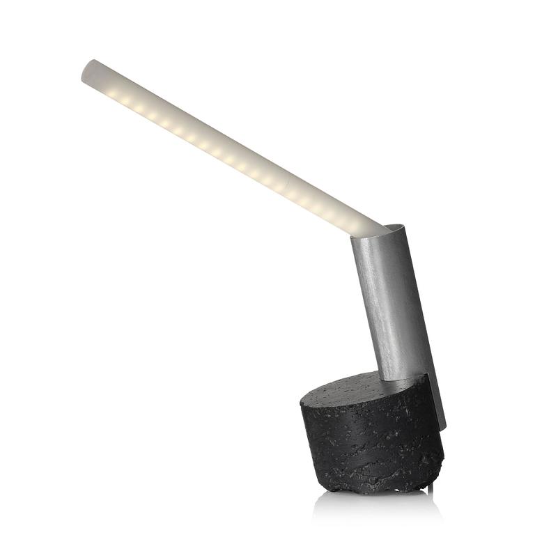 David Taylor, a unique table lamp, "Reading Lamp", his own studio, 2014.