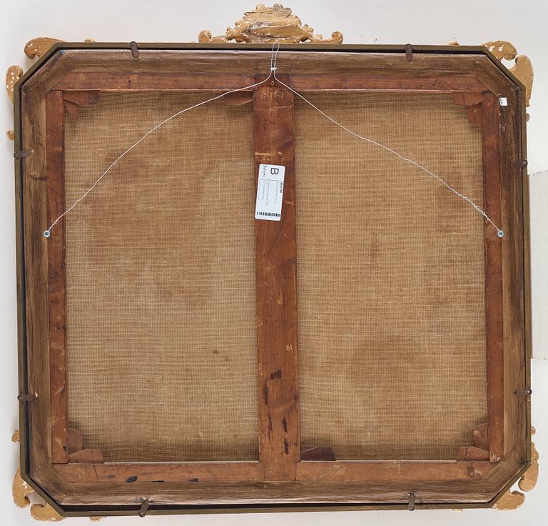 FRANSK KONSTNÄR, 1700-TAL. Dörröverstycken, ett par. Landskap med staffagefigurer.
