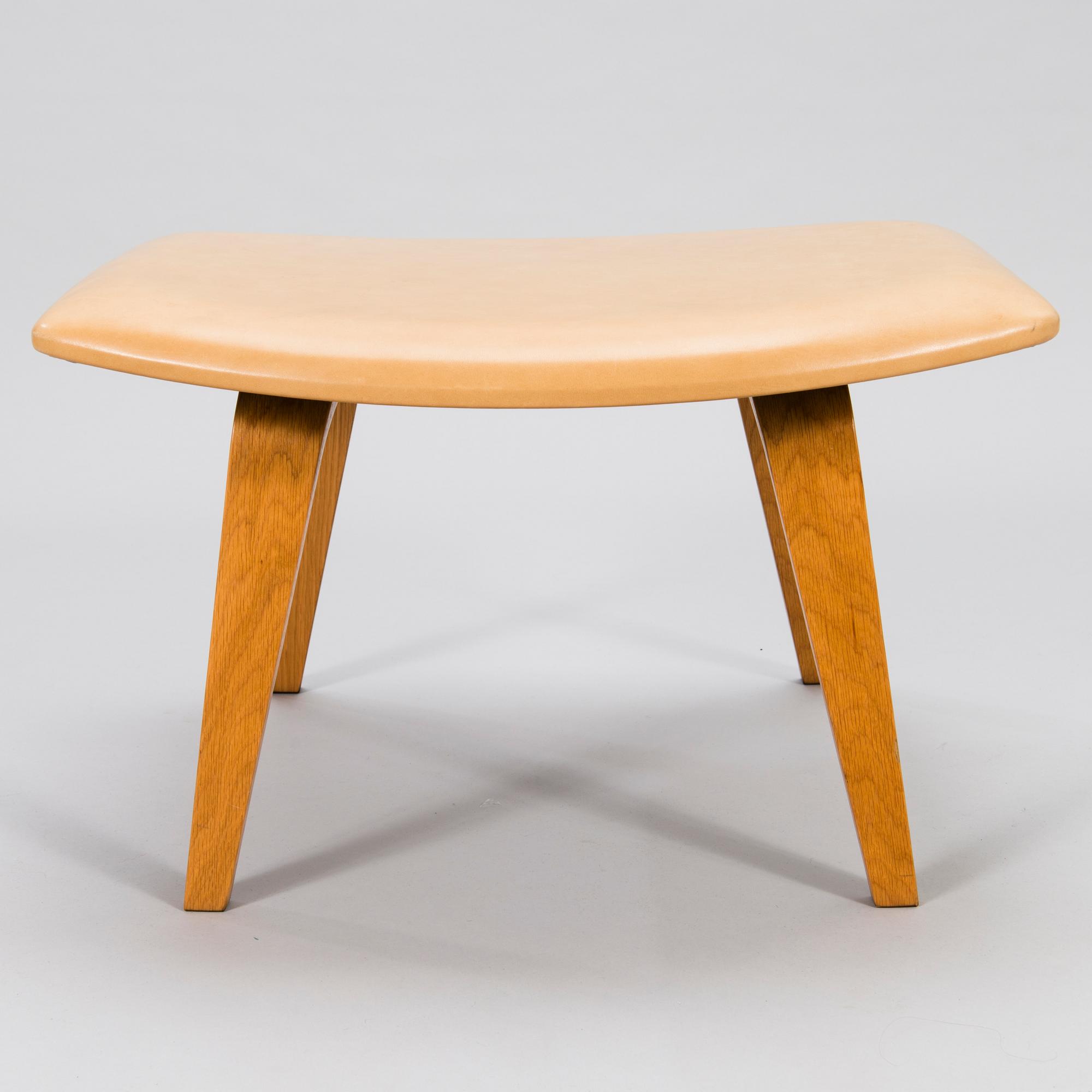 EERO SAARINEN, nojatuoli ja rahi, "Grasshopper", lisenssivalmistaja Tetrimäki Oy.