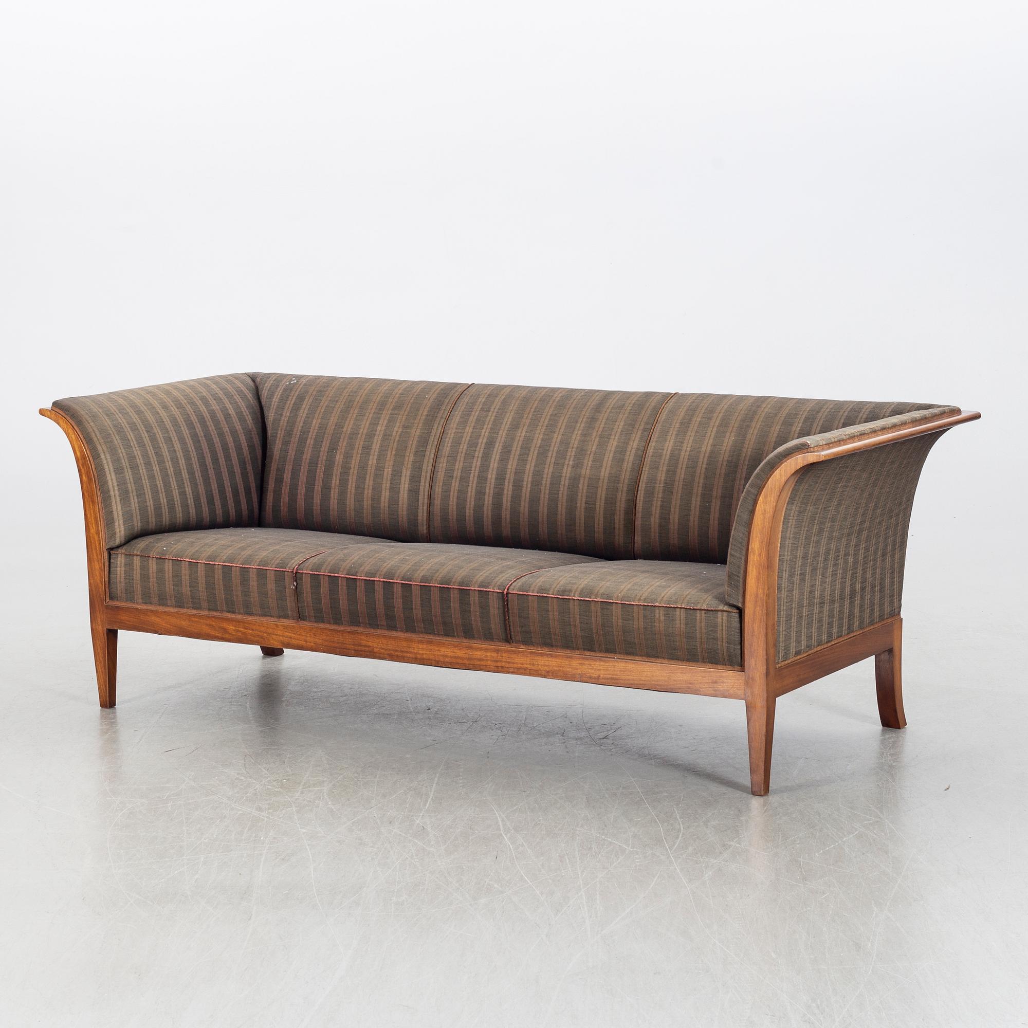 FRITS HENNINGSEN, a mahogany sofa mid 1900's.