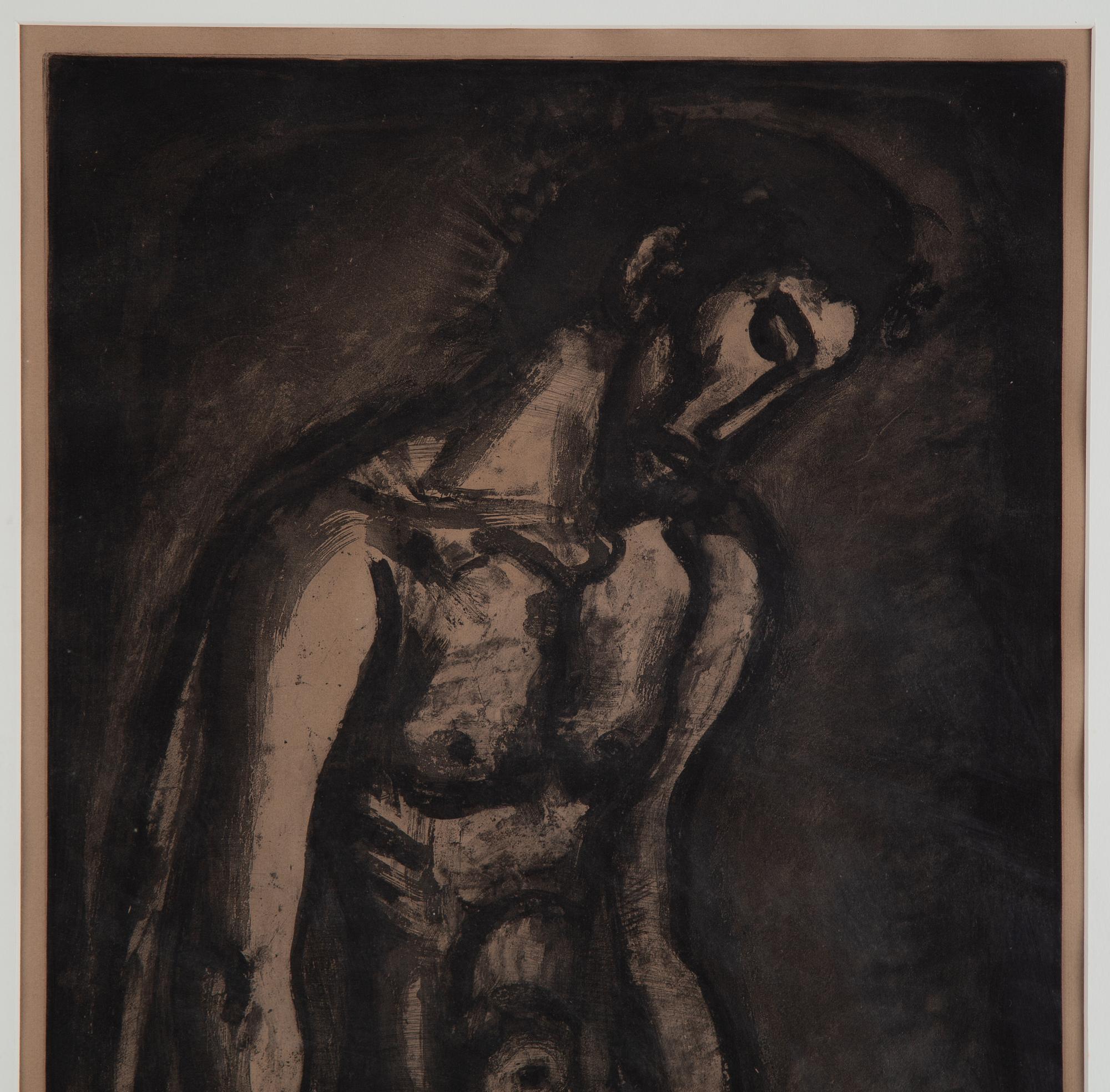 Georges Rouault, akvatintetsning med ljustryck. ur "Miserere".