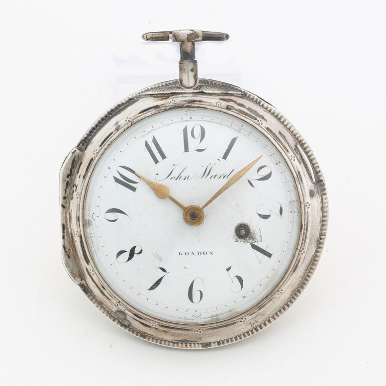 JOHN WARD, pocket watch, 65 mm,