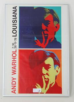WARHOL, ANDY, utställningsaffisch, Louisiana, 1978.