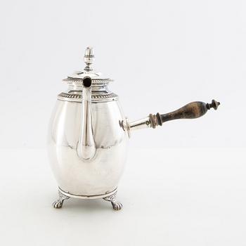 Kaffekanna Empire-stil Skultuna nysilver 1900-taletgs början.