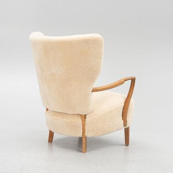 Loungechair, Danish Modern, Danish cabinet maker. 1940s.