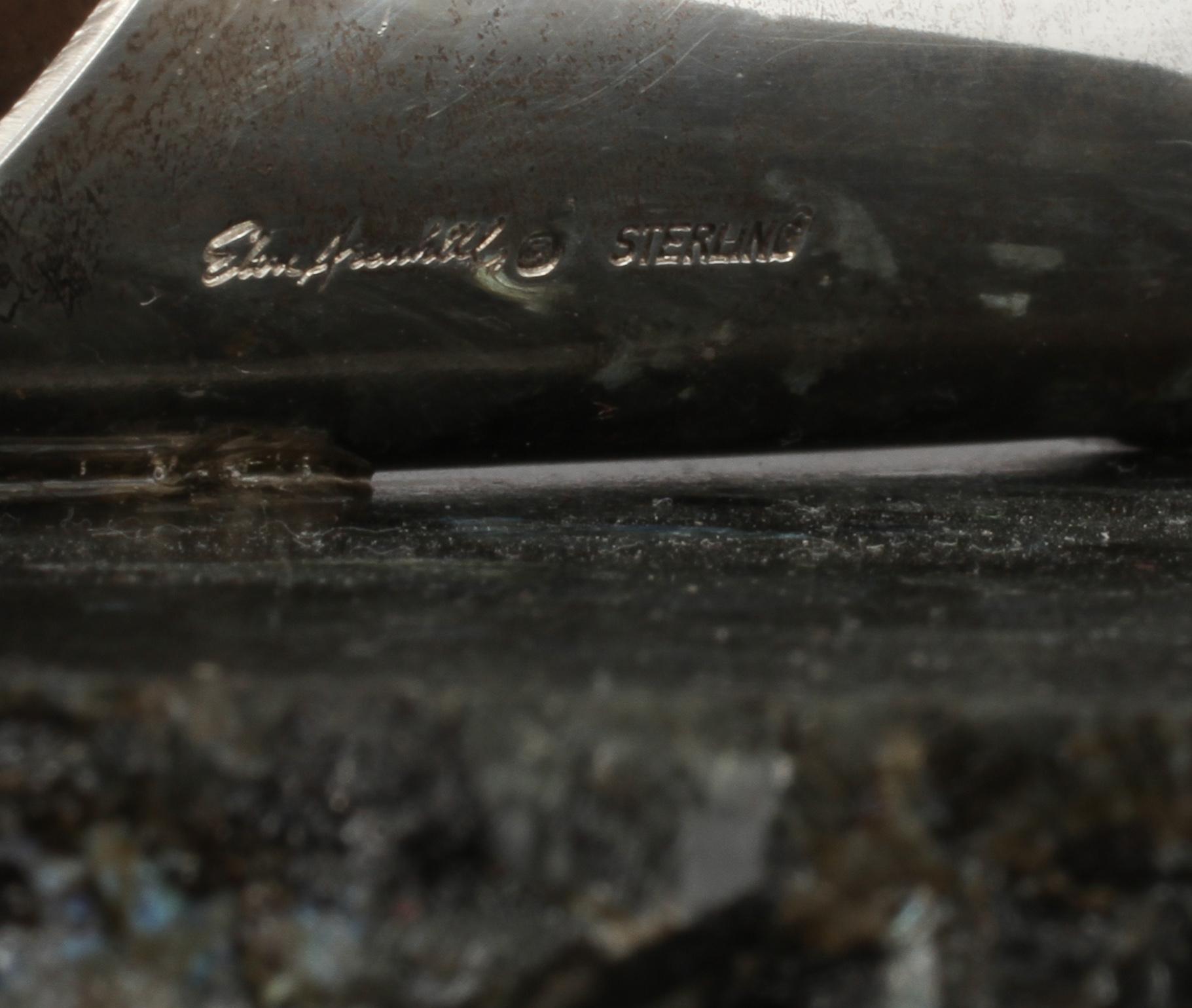 ELON ARENHILL, skulptur, delvis silver och ametist, signerad och daterad 03.