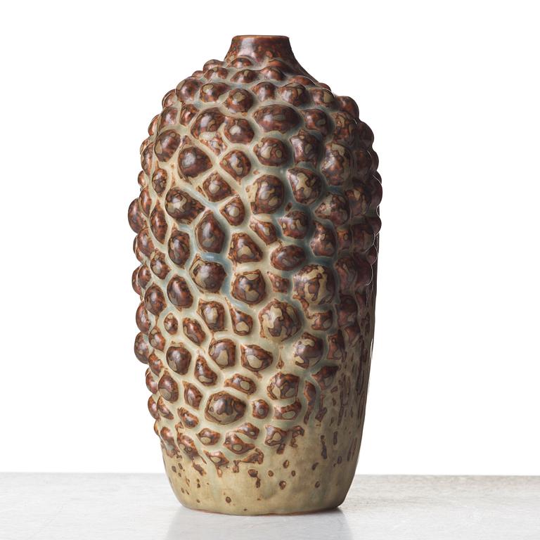 Axel Salto, a "Sung glaze budding style" stoneware vase, Royal Copenhagen. Denmark 1958.