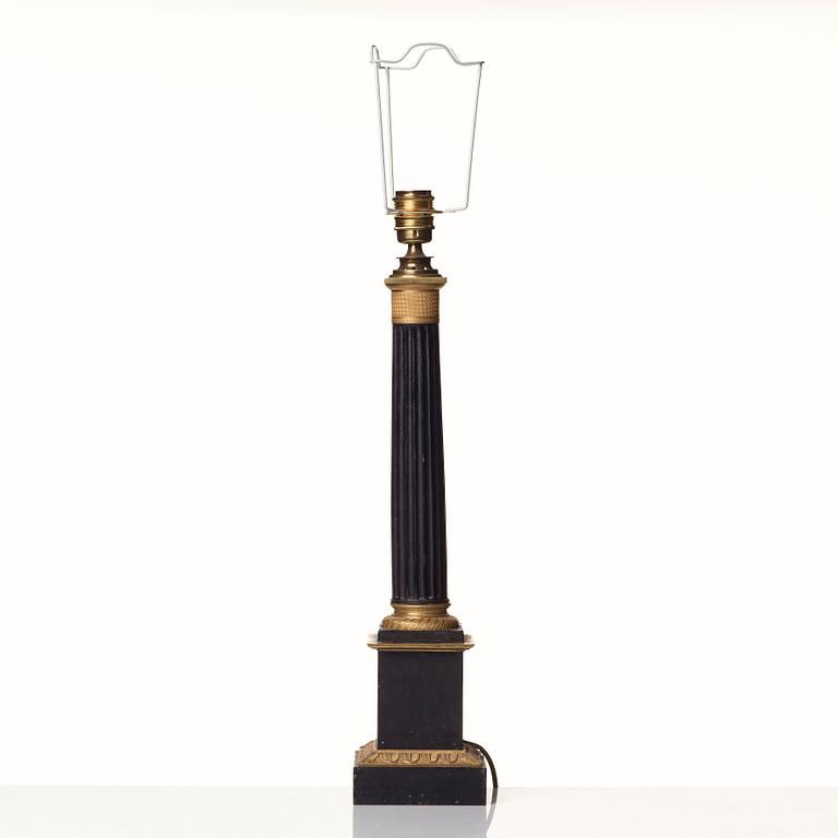 A French late Empire 19th Century table lamp.