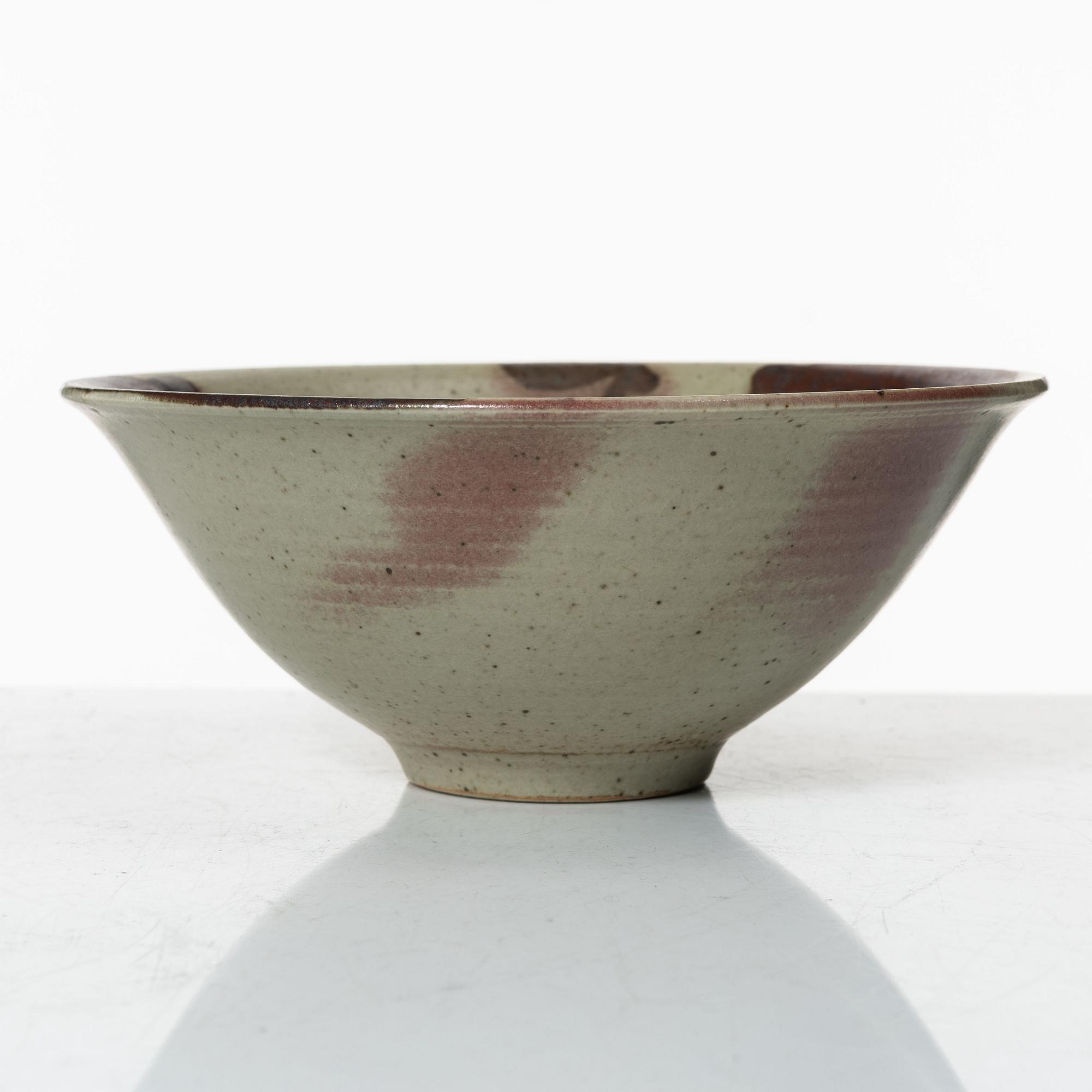 Carl-Harry Stålhane, two stoneware vases and a bowl, Designhuset, Lidköping.