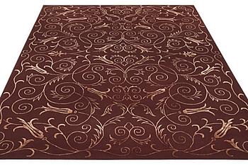 A carpet, Oriental, part silk, ca. 363 x 275 cm.