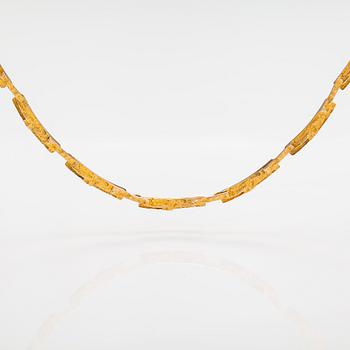 Björn Weckström, "Tundra", a 14K gold necklace . Lapponia 1973.