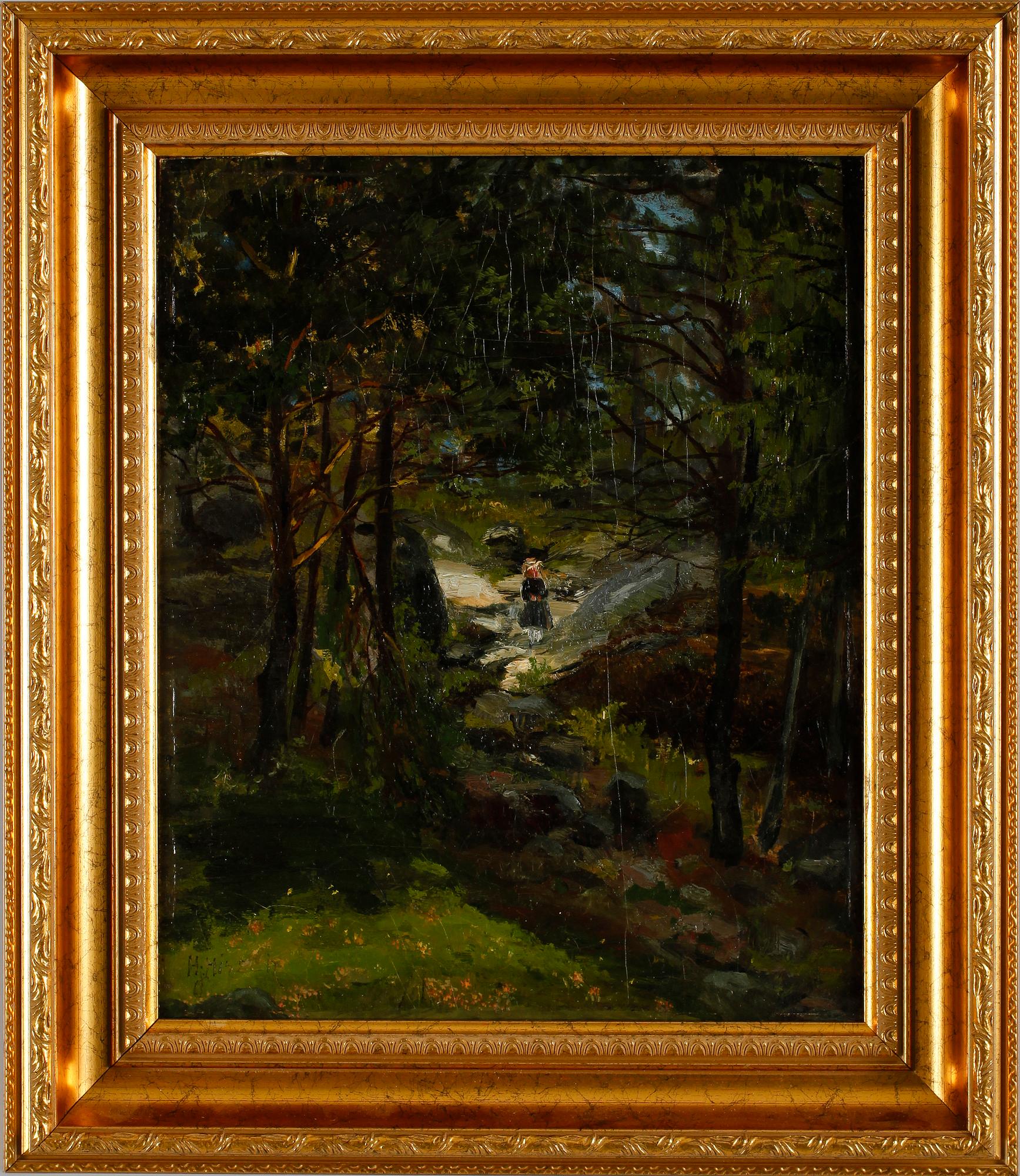 HANNA HIRSCH PAULI, olja på pannå, sign.