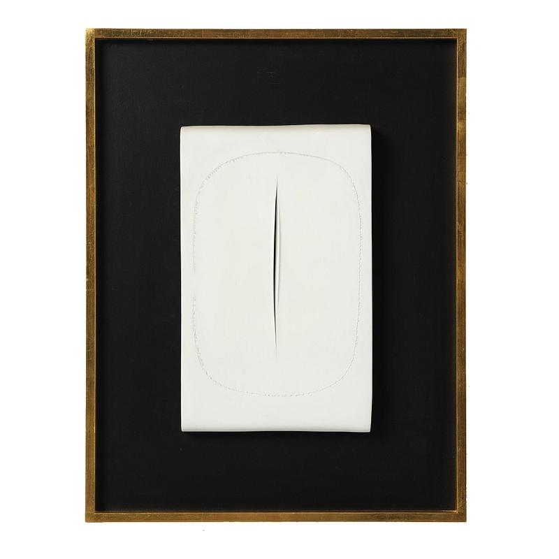 Lucio Fontana, ”Concetto Spaziale Taglio”.