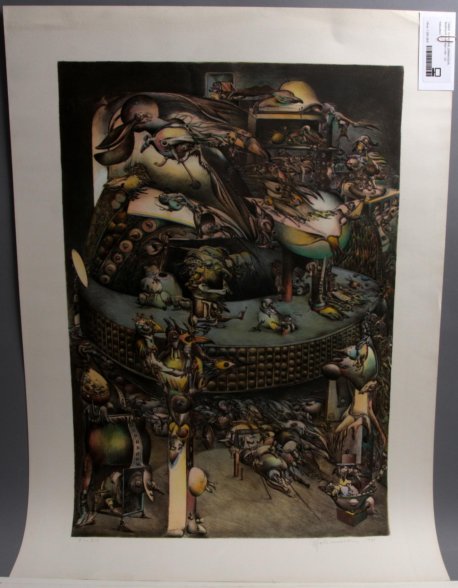 SVEN ERIK JOHANSSON, färglitografi, 3 st, sign o dat -.