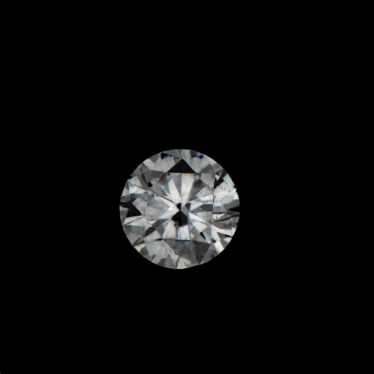 BRILJANTSLIPAD DIAMANT, oinfattad, 0.43 ct, certifikat daterat 2003.