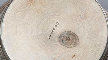 PARTI SILVER, 5 delar, silver, Norge och Sverige. 1920-60-tal. Total vikt 420 gram.