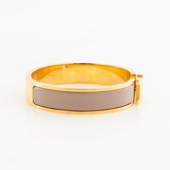 Hermès, bracelet "Clic H", Marron glacé.