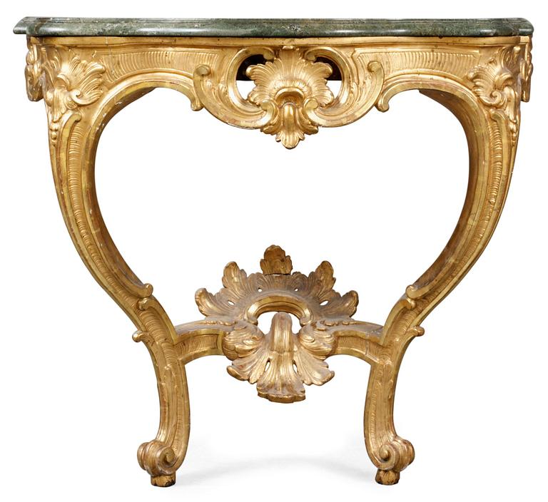 A Swedish Rococo console table.