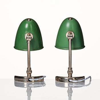 Erik Tidstrand, a pair of table lamps, model "29116", Nordiska Kompaniet, 1930s.